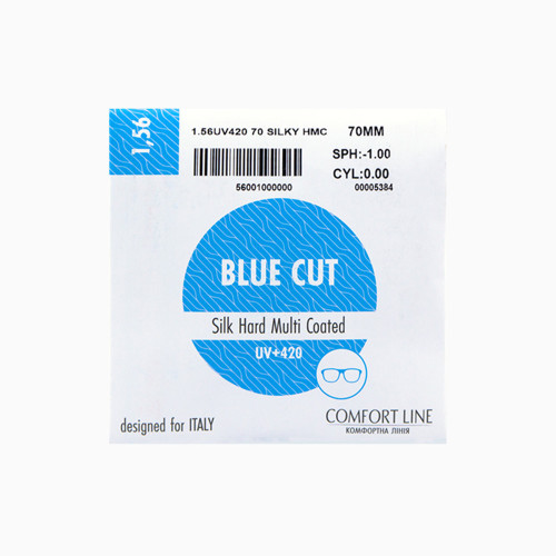 Комп'ютерна оптична лінза Comfort Line Blue Cut 1,56