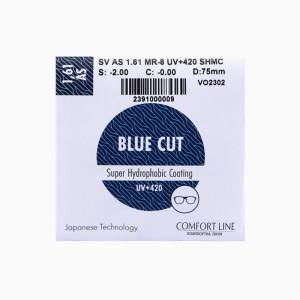 Комп'ютерна оптична лінза Comfort Line Blue Cut 1.61 AS