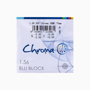 Оптична лінза Divel 1.56 AS Chroma Blue Blocker Silken