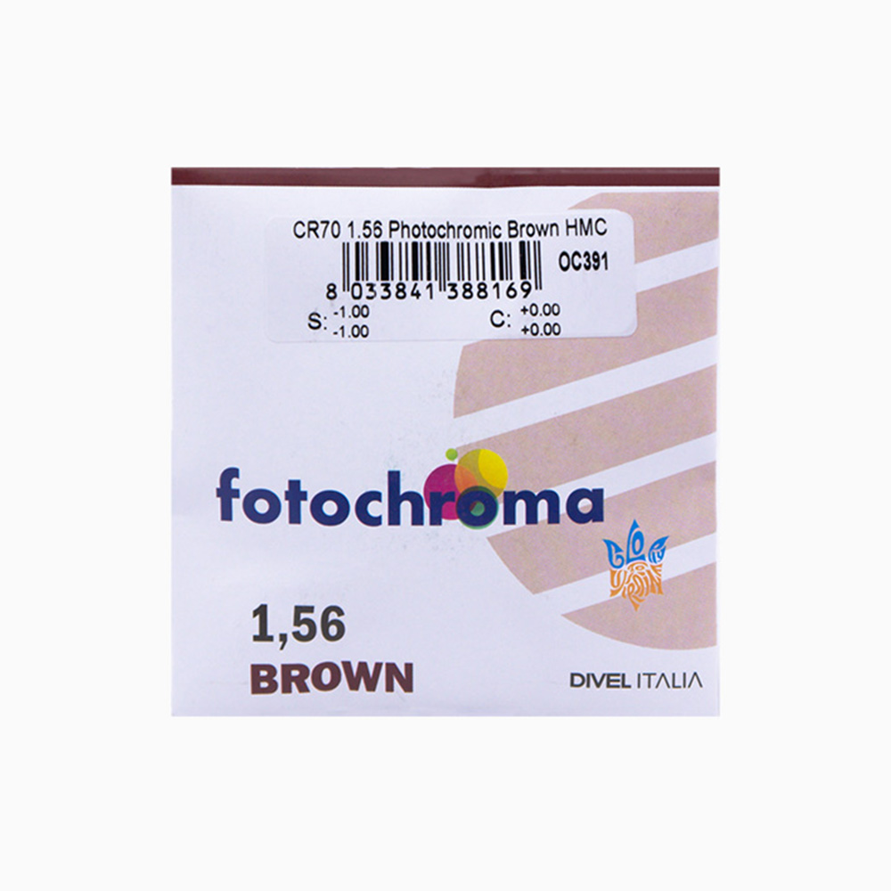 Фотохромна оптична лінза Divel Italia 1,56 HMC