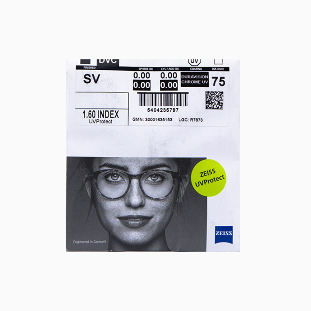 Оптична лінза Zeiss Monof. Sph 1.6 stock DVC UV