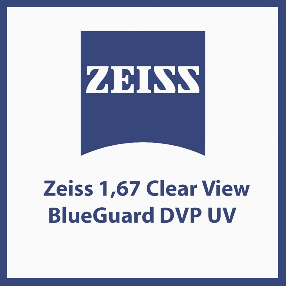 Комп'ютерна оптична лінза Zeiss Monof. ClearView BlueGard DVP 1.67 stock