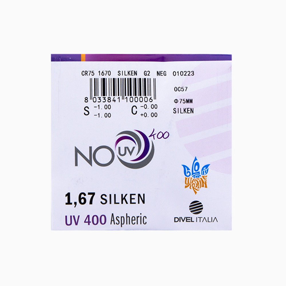 Оптична лінза  Divel Italia 1.67 AS Silken